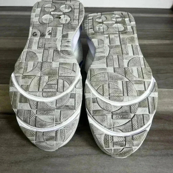 Nike Airmax Interlock White Shoes Womens 7 Blue Running Walking Gym sneakers - Picture 6 of 7